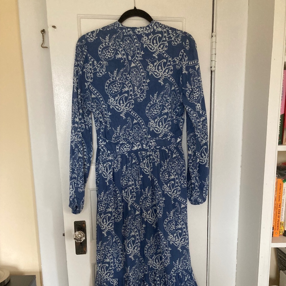 Reformation Delilah dress, blue paisley, size 4 - Picture 5 of 5